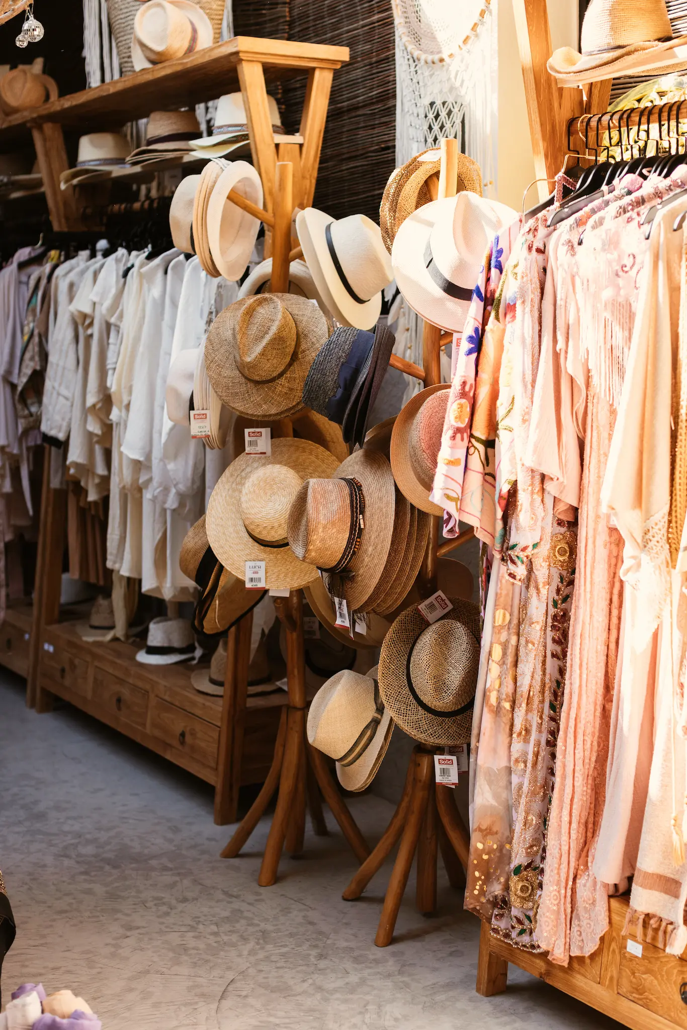 Boutique fashion and accessories at Elements Ibiza