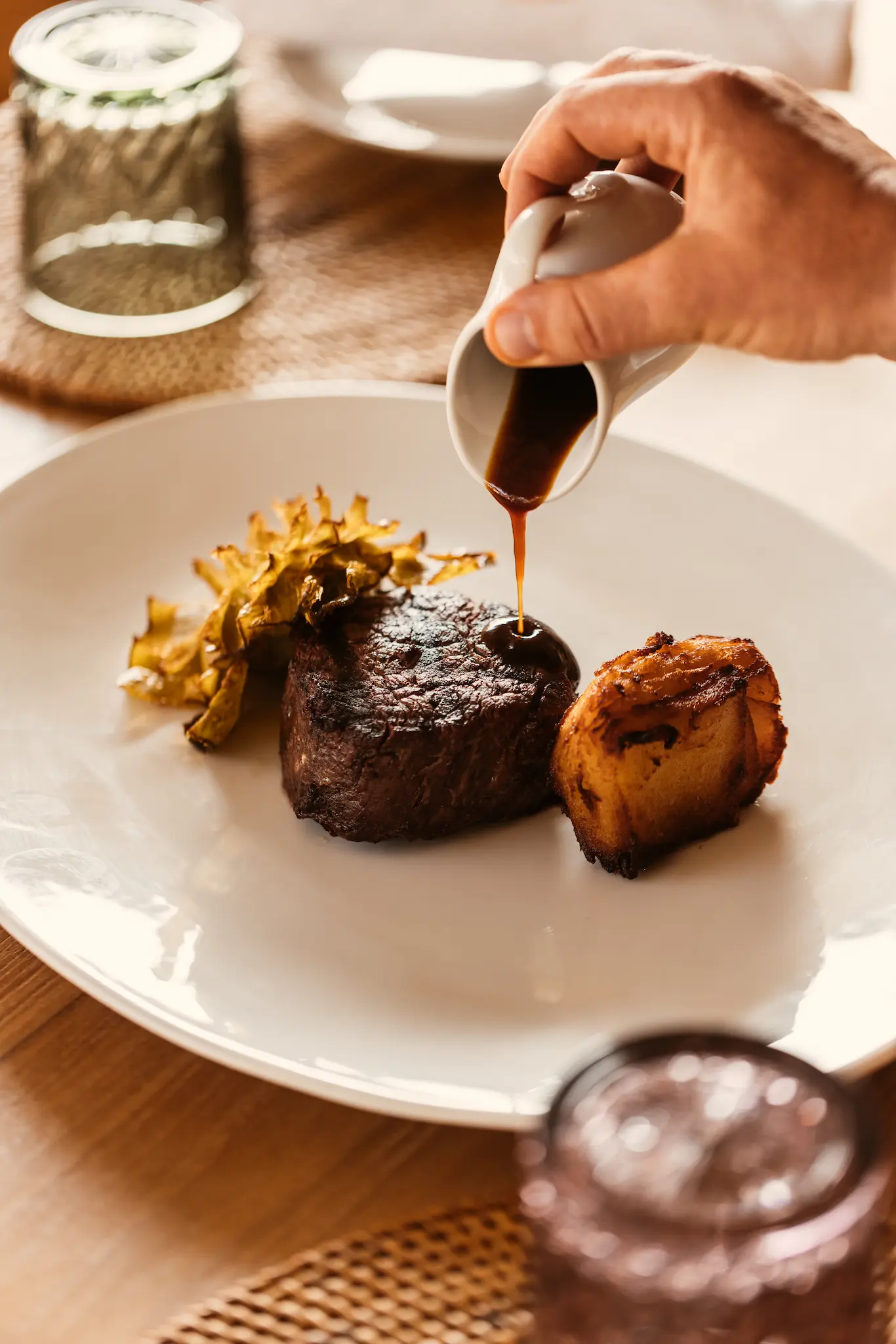 Plato del menú mediterráneo de Elements Ibiza